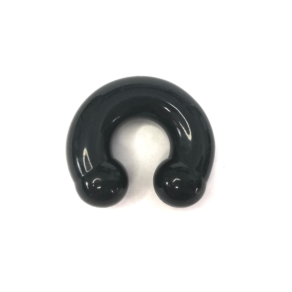 Black Silicone Circular Barbell