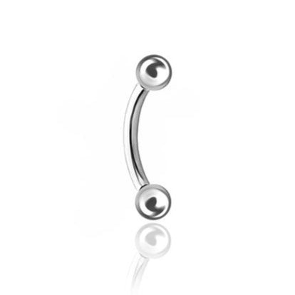Silver Curved Barbell