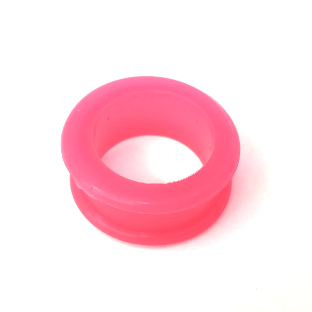 Pink Silicone Tunnels Double Flared