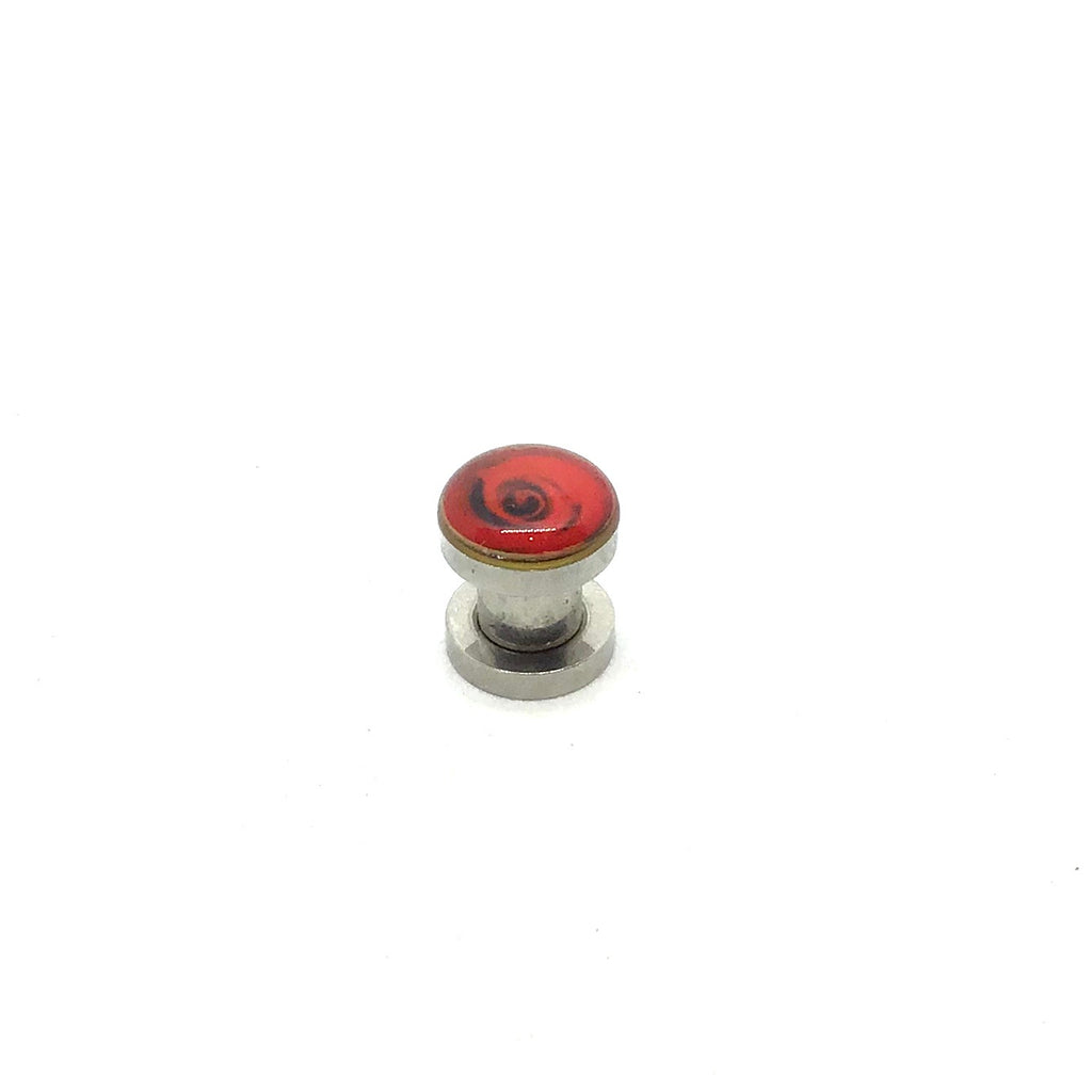 6mm Rose Steel Screw-Back Plug